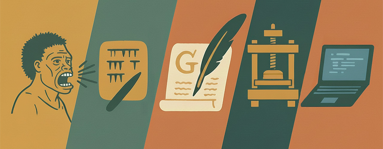 Evolution of communication timeline